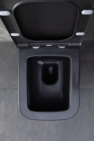 Унитаз подвесной Allen Brau Infinity 4.21011.AN с крышкой, антрацит