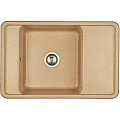 Кухонная мойка Aquaton Беллис 78 1A725032BS220 из литого мрамора, песочный Кухонная мойка Aquaton Беллис 78 1A725032BS220 из литого мрамора, песочный