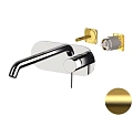 Смеситель для раковины Remer X Style X15KBBG, золото брашированное Смеситель для раковины Remer X Style X15KBBG, золото брашированное