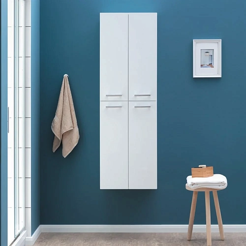 Шкаф-пенал DREJA, 50 см, подвесной/напольный, универсальный, 4 дверцы, 4 стеклянные полки, белый гля 77.0301W Шкаф-пенал DREJA, 50 см, подвесной/напольный, универсальный, 4 дверцы, 4 стеклянные полки, белый гля 77.0301W