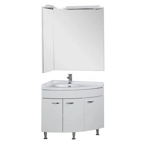 Комплект мебели Aquanet Корнер 89 L белый (закрытый) 00161232 Комплект мебели Aquanet Корнер 89 L белый (закрытый) 00161232