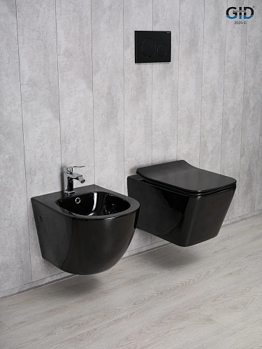 Унитаз подвесной Gid Tr2144BL 62224Y черная глянцевая 52x36x33.5 с крышкой микролифт Унитаз подвесной Gid Tr2144BL 62224Y черная глянцевая 52x36x33.5 с крышкой микролифт