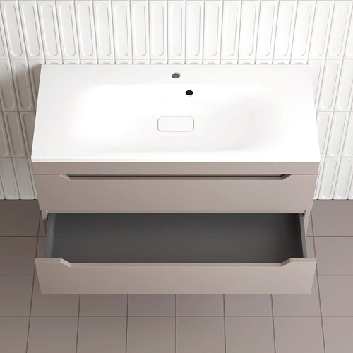 Тумба под раковину Style Line Остин 100 см ЛС-00002410 подвесная, тауп темный Тумба под раковину Style Line Остин 100 см ЛС-00002410 подвесная, тауп темный