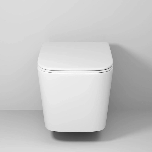 Унитаз подвесной Grossman GR-4404MSQ (485х340х290) безободковый, белый матовый с крышкой микролифт Унитаз подвесной Grossman GR-4404MSQ (485х340х290) безободковый, белый матовый с крышкой микролифт