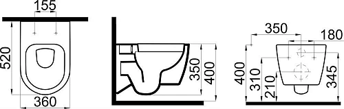 Комплект Унитаз подвесной STWORKI Ноттвиль SETK3104-2616 безободковый, с микролифтом, черный + Систе 587853 Комплект Унитаз подвесной STWORKI Ноттвиль SETK3104-2616 безободковый, с микролифтом, черный + Систе 587853