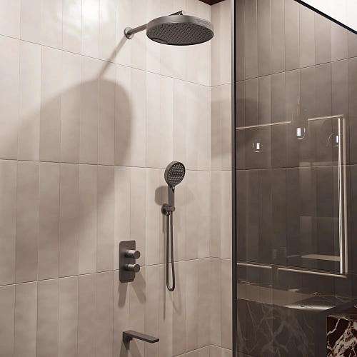 Душевая система Vincea Domus VSFW-5DM1GM встраиваемый, вороненая сталь Душевая система Vincea Domus VSFW-5DM1GM встраиваемый, вороненая сталь