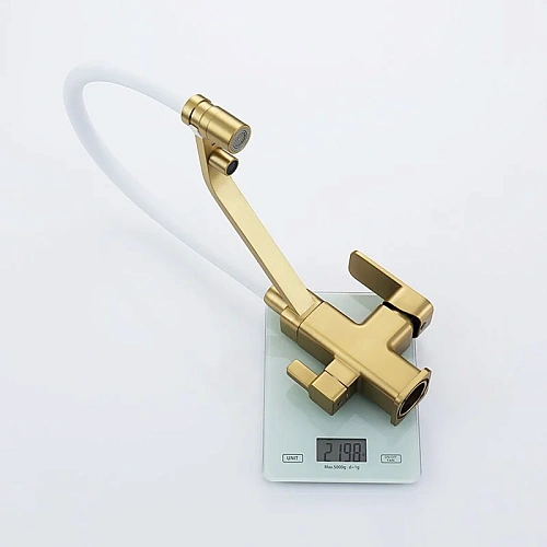 Смеситель для кухни Raglo R85.62.03 с гибким изливом с подключением к фильтру, золотой сатин Смеситель для кухни Raglo R85.62.03 с гибким изливом с подключением к фильтру, золотой сатин