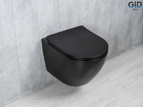 Унитаз подвесной Tornado Gid Tr2122TF-Bm 62261Y черный матовый 49x36x36 с крышкой микролифт Унитаз подвесной Tornado Gid Tr2122TF-Bm 62261Y черный матовый 49x36x36 с крышкой микролифт