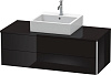 Картинка анонса товара «тумба под раковину duravit xsquare xs491204040 120 см черный глянцевый»