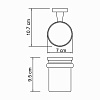 Стакан WasserKRAFT Lippe K-6528 хром Стакан WasserKRAFT Lippe K-6528 хром