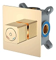 Смеситель для душа Boheme QUAD 154-5-G встравиваемый Gold Смеситель для душа Boheme QUAD 154-5-G встравиваемый Gold