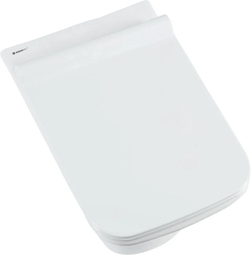 Унитаз подвесной Aquanet Rimless Cube-W CL-12248D с сиденьем Унитаз подвесной Aquanet Rimless Cube-W CL-12248D с сиденьем