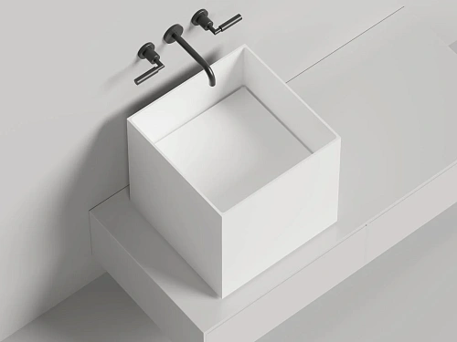 Раковина Salini ARMONIA SQUARE 03 покраска по RAL полностью 130523MF 450x450 накладная S-Stone Раковина Salini ARMONIA SQUARE 03 покраска по RAL полностью 130523MF 450x450 накладная S-Stone