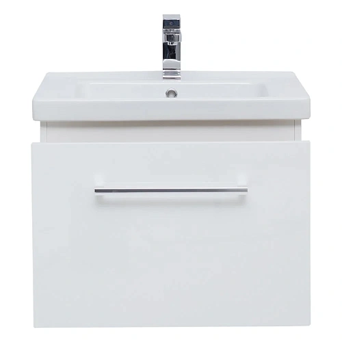 Тумба под раковину DREJA BIG INN, 65 см, подвесная, 1 ящик + выдвижной внутренний ящик, белый глянец 77.0201W Тумба под раковину DREJA BIG INN, 65 см, подвесная, 1 ящик + выдвижной внутренний ящик, белый глянец 77.0201W