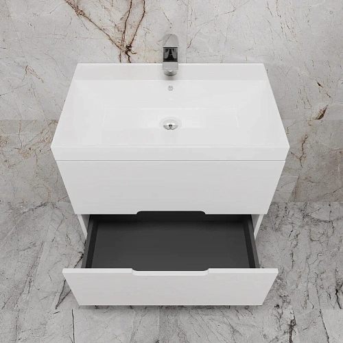 Тумба под раковину Style Line Матис 70 см ЛС-00002445 подвесная, белый матовый Тумба под раковину Style Line Матис 70 см ЛС-00002445 подвесная, белый матовый