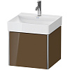 Картинка анонса товара «тумба под раковину duravit xsquare xs405906161 подвесная 48 см коричнево-оливковый глянцевый»