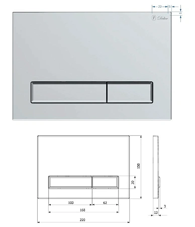 Инсталляция для унитаза Delice Aura 4 в 1 крепления, клавиша смыва смыва Aura, шумоизоляция DLR_0000 DLR_000004 Инсталляция для унитаза Delice Aura 4 в 1 крепления, клавиша смыва смыва Aura, шумоизоляция DLR_0000 DLR_000004