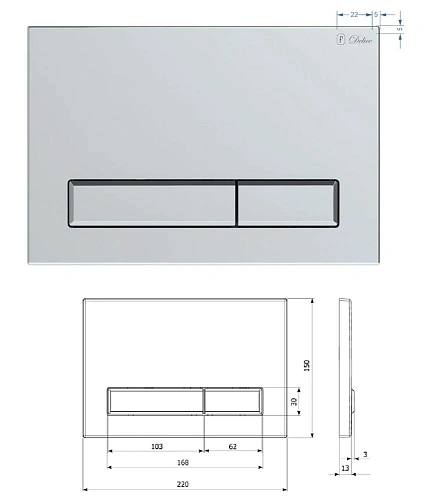 Инсталляция для унитаза Delice Aura 4 в 1 крепления, клавиша смыва смыва Aura, шумоизоляция DLR_0000 DLR_000004 Инсталляция для унитаза Delice Aura 4 в 1 крепления, клавиша смыва смыва Aura, шумоизоляция DLR_0000 DLR_000004