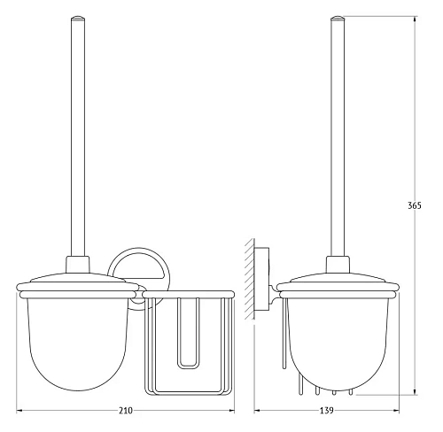 Ершик для унитаза FBS Luxia LUX 059 Ершик для унитаза FBS Luxia LUX 059