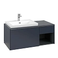 Тумба под раковину Villeroy & Boch Subway 3.0 с подсветкой Marine Blue / Marine Blue C572L0VQ Тумба под раковину Villeroy & Boch Subway 3.0 с подсветкой Marine Blue / Marine Blue C572L0VQ