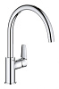 Картинка анонса товара «смеситель для кухни grohe bauedge с высоким c-образным изливом, хром (31233001)»