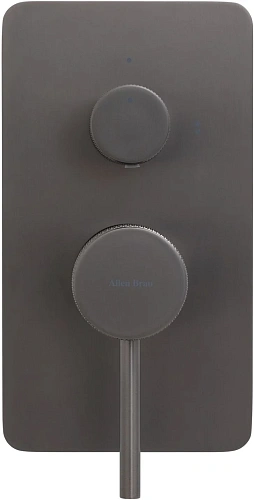 Смеситель для ванны Allen Brau Priority 5.31011-MG (с внутренней частью, 2 выхода) графит брашированный Смеситель для ванны Allen Brau Priority 5.31011-MG (с внутренней частью, 2 выхода) графит брашированный