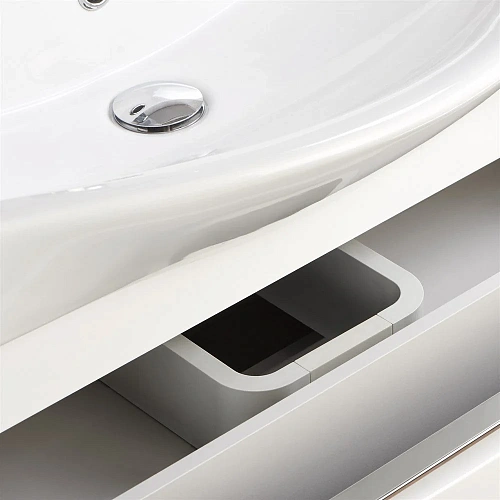 Тумба под раковину Aquaton Капри 80 белый глянец 1A230201KP010 Тумба под раковину Aquaton Капри 80 белый глянец 1A230201KP010