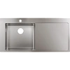 Кухонная мойка Hansgrohe S71 S716-F450 450 с крылом 43331800, нержавеющая сталь встраиваемая