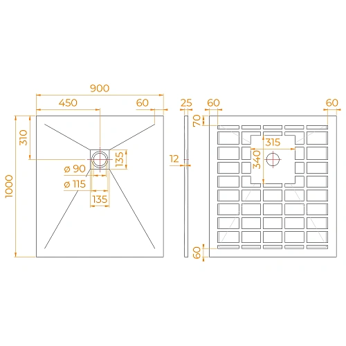 Душевой поддон RGW STONE TRAY-W 900x1000 прямоугольный 14152910-01-11 Душевой поддон RGW STONE TRAY-W 900x1000 прямоугольный 14152910-01-11
