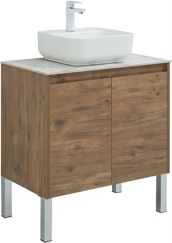 Тумба под раковину Aquanet Nova Lite 75 дуб рустикальный (2 дверцы) 00298852 Тумба под раковину Aquanet Nova Lite 75 дуб рустикальный (2 дверцы) 00298852