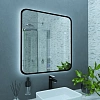 Зеркало GROSSMAN ELEGANS-норма BLACK (800x800x45) LED с сенсорным выключателем и подогревом 1780802 Зеркало GROSSMAN ELEGANS-норма BLACK (800x800x45) LED с сенсорным выключателем и подогревом 1780802