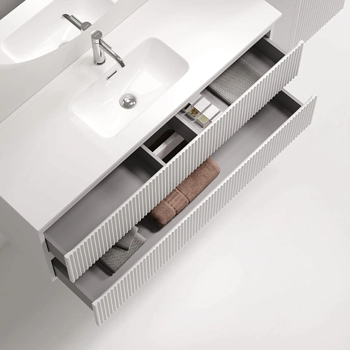 Тумба под раковину SANCOS Snob SNR120/39W R 1195х390х500 Bianco подвесная Тумба под раковину SANCOS Snob SNR120/39W R 1195х390х500 Bianco подвесная