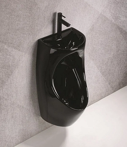 Писсуар CeramaLux X573B-P черный Писсуар CeramaLux X573B-P черный