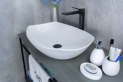 Раковина Gid N9137 51177 накладная белая 56x40x16 Раковина Gid N9137 51177 накладная белая 56x40x16