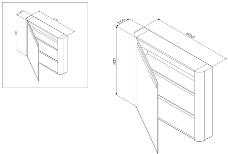 Зеркальный шкаф AM.PM Sensation M30MCL0801NF левый, 80 см, с подсветкой, орех Зеркальный шкаф AM.PM Sensation M30MCL0801NF левый, 80 см, с подсветкой, орех