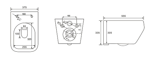 Унитаз подвесной Vincea Tornado Edge VT1-38T, цвет белый, ультратонкое soft-close сиденье Унитаз подвесной Vincea Tornado Edge VT1-38T, цвет белый, ультратонкое soft-close сиденье