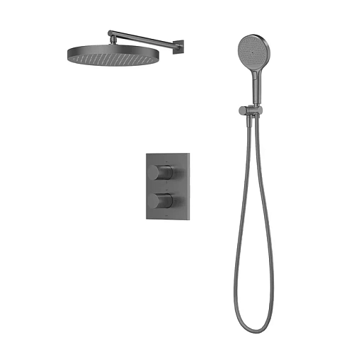 Душевая система IDDIS Duna (DUNGM0Ti67) с термостатом, графит матовый Душевая система IDDIS Duna (DUNGM0Ti67) с термостатом, графит матовый