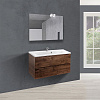 Тумба под раковину Vincea Mia 900 подвесная, 2 выкатных ящика soft close, R.Wood VMC-2MA900RW Тумба под раковину Vincea Mia 900 подвесная, 2 выкатных ящика soft close, R.Wood VMC-2MA900RW