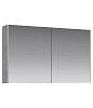 Зеркальный шкаф AQWELLA Mobi 100 см MOB0410+MOB0717BS бетон светлый