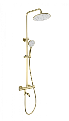 Душевая система Wonzon & Woghand с термостатом, брашированное золото (WW-B3047-A1-BG) Душевая система Wonzon & Woghand с термостатом, брашированное золото (WW-B3047-A1-BG)