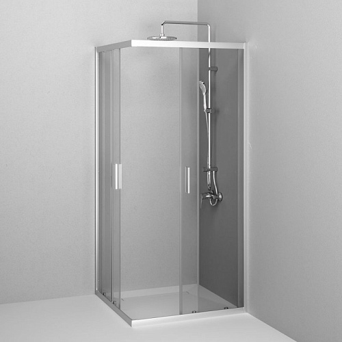 Душевой уголок AM.PM Gem W90G-403-9090MT 90x90 хром матовый, стекло прозрачное Душевой уголок AM.PM Gem W90G-403-9090MT 90x90 хром матовый, стекло прозрачное