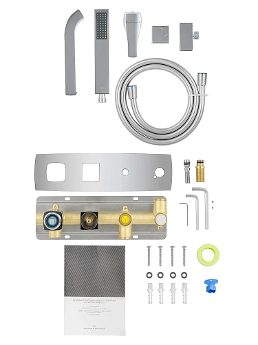 Смеситель для ванны Wonzon & Woghand FLEX встраиваемый, хром (WW-88889072-CR) Смеситель для ванны Wonzon & Woghand FLEX встраиваемый, хром (WW-88889072-CR)