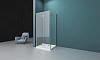 Душевой уголок BelBagno ALBANO-ASH-1-100/90-C-Cr 100x90 см, профиль хром, стекло прозрачное