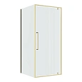 Душевой уголок Niagara Nova NG-45-10ASG-A100SG-34 (100х100х195) квадрат, распашная, золото сатин, стекло прозрачное Душевой уголок Niagara Nova NG-45-10ASG-A100SG-34 (100х100х195) квадрат, распашная, золото сатин, стекло прозрачное