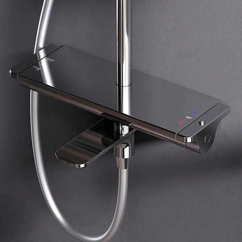 Душевая система AM.PM Spirit V2.0 F0770A500 с термостатом, верхний душ d 250 мм Душевая система AM.PM Spirit V2.0 F0770A500 с термостатом, верхний душ d 250 мм