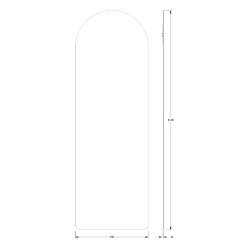 Зеркало Evoform Primary BY 0103 50х150 см со шлифованной кромкой Зеркало Evoform Primary BY 0103 50х150 см со шлифованной кромкой