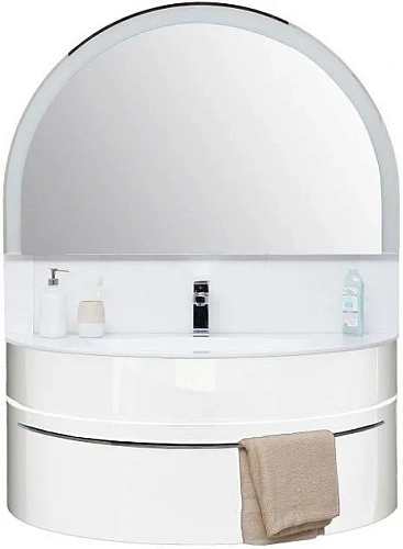 Тумба под раковину De Aqua Эскалада 117 белый, подвесная с ручкой 186751 Тумба под раковину De Aqua Эскалада 117 белый, подвесная с ручкой 186751