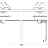 Полка FBS Luxia LUX 015 длина 50 см Полка FBS Luxia LUX 015 длина 50 см