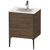 Картинка анонса товара «тумба под раковину duravit xviu xv43000b221 напольная 61 см орех/черный»