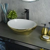 Раковина Gid Nc999 52229 накладная белая / золото 41x34x15 Раковина Gid Nc999 52229 накладная белая / золото 41x34x15